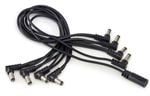 RockBoard Flat Daisy Chain Cable 8 Outputs Angled Front View